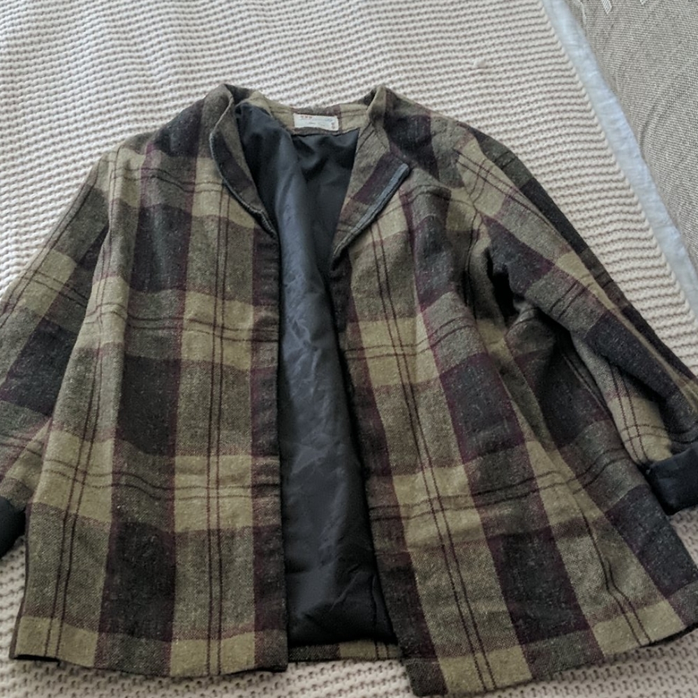 Vintage wool open blazer size s/m